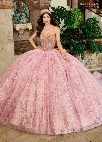 Vestido sem alças para debutantes de Rachel Allan RQ1160