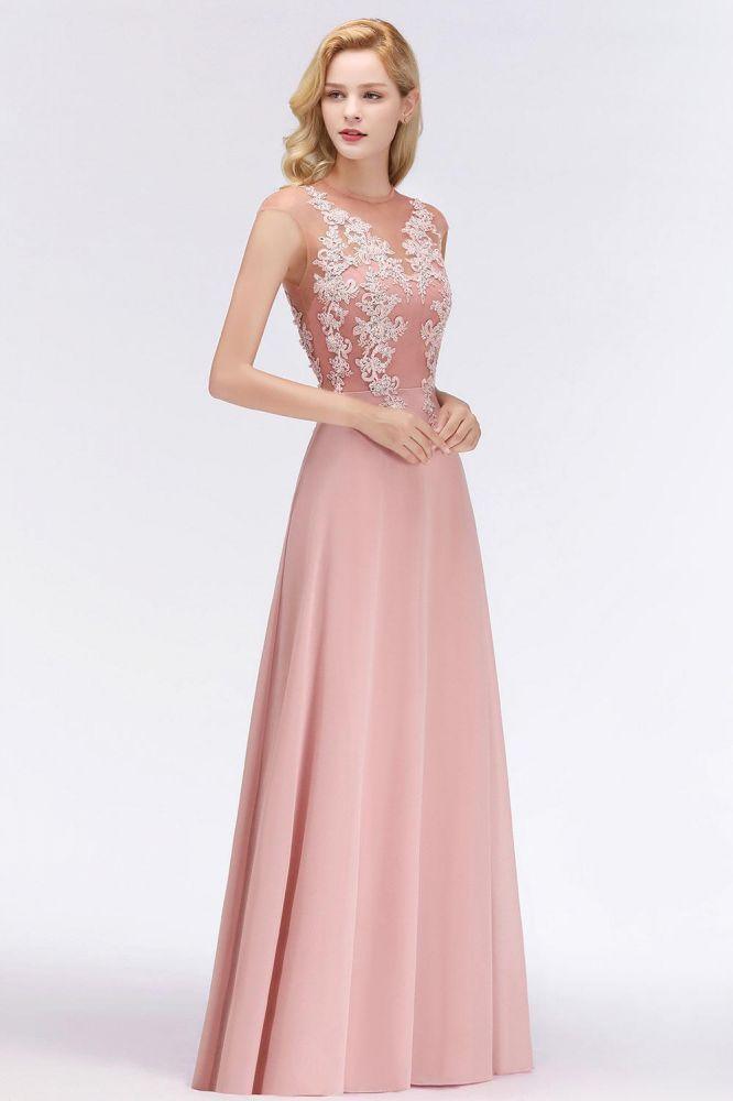 Charming Sleeveless Beadings Aline Evening Maxi Dress Cap Sleeves Bridesmaid Dress