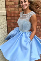 Charming Sleeveless Beadings Short Party Dress Homecoming Dress PG185 by pgmdress