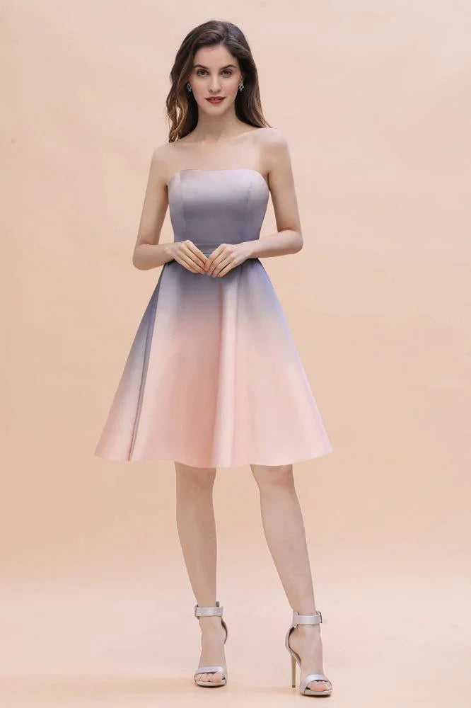 Charmant Sweetheart Verlauf A-Line Kurz Homecoming-Kleid