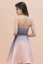Charmant Sweetheart Verlauf A-Line Kurz Homecoming-Kleid