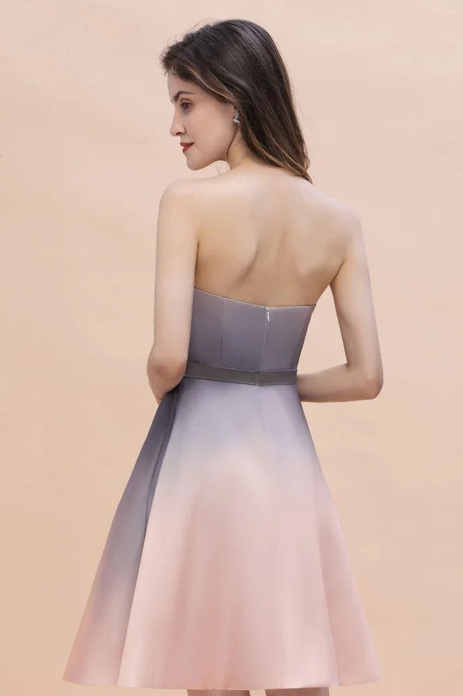Charmant Sweetheart Verlauf A-Line Kurz Homecoming-Kleid