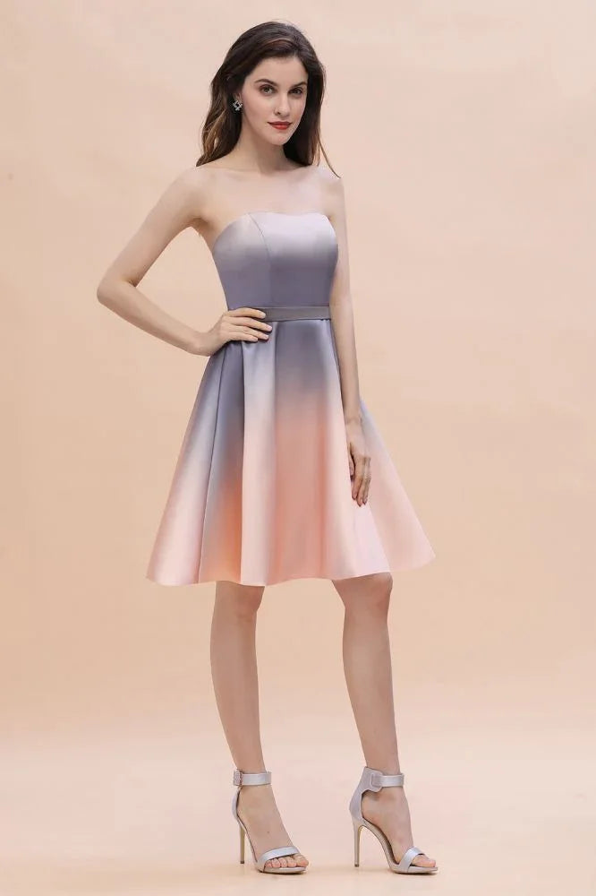 Charmant Sweetheart Verlauf A-Line Kurz Homecoming-Kleid