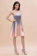 Charmant Sweetheart Verlauf A-Line Kurz Homecoming-Kleid