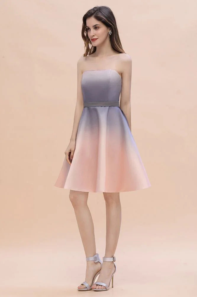 Charmant Sweetheart Verlauf A-Line Kurz Homecoming-Kleid