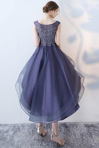Rüschen Scoop Navy Spitze Niedlich Homecoming/Party Kleider PD108