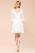 Chiffon Knee Length Simple Daily Casual Dress Beach Bridesmaid Dress