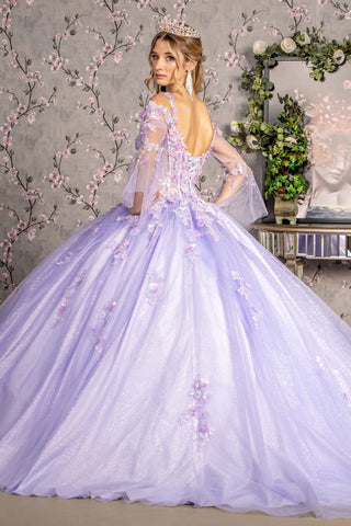 Ballkleid mit Glockenärmeln und kalter Schulter von GLS Gloria GL3484