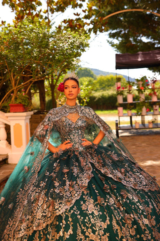 Schulterfreies Cape-Quinceanera-Kleid von Amarra 54284