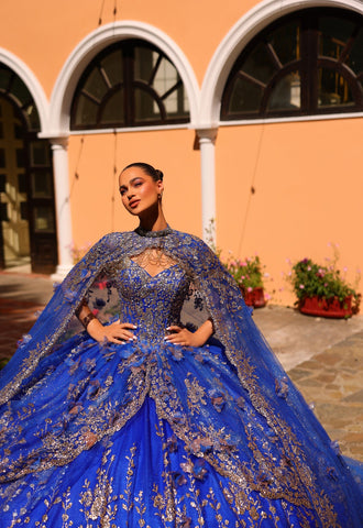 Schulterfreies Cape-Quinceanera-Kleid von Amarra 54284