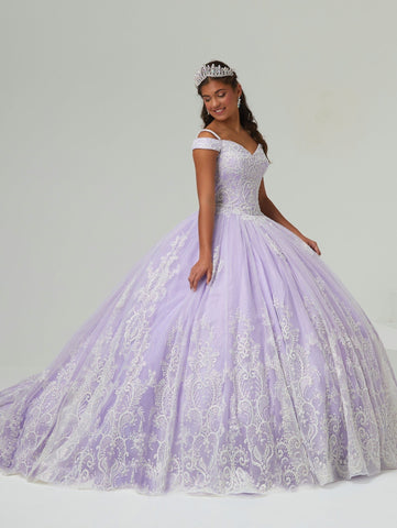 Vestido de quinceanera com ombros descobertos da House of Wu 26980
