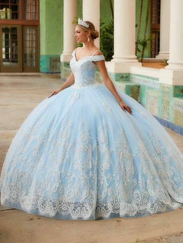 Vestido de quinceanera com ombros descobertos da House of Wu 26980