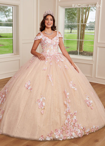 Quinceanera-Kleid mit kalten Schultern von Rachel Allan RQ1125