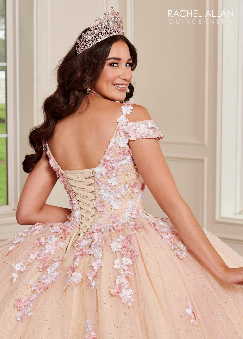 Cold Shoulder Quinceanera Dress by Rachel Allan RQ1125
