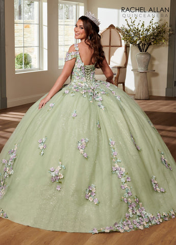 Quinceanera-Kleid mit kalten Schultern von Rachel Allan RQ1125