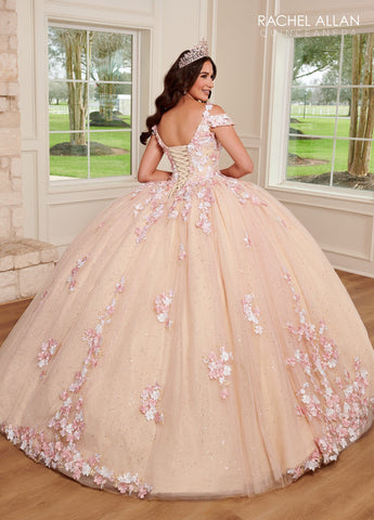 Quinceanera-Kleid mit kalten Schultern von Rachel Allan RQ1125