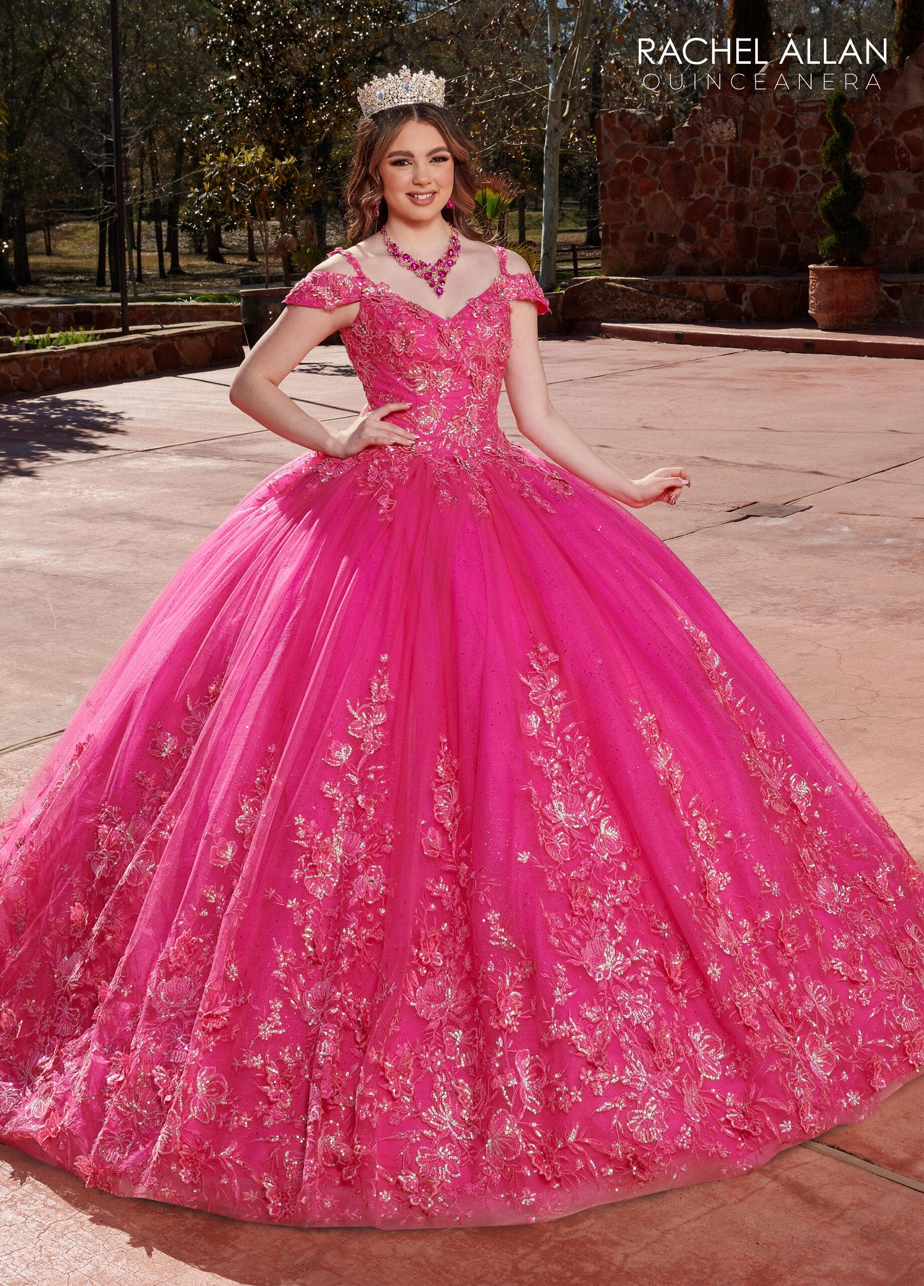 Cold Shoulder Quinceanera Dress by Rachel Allan RQ1126