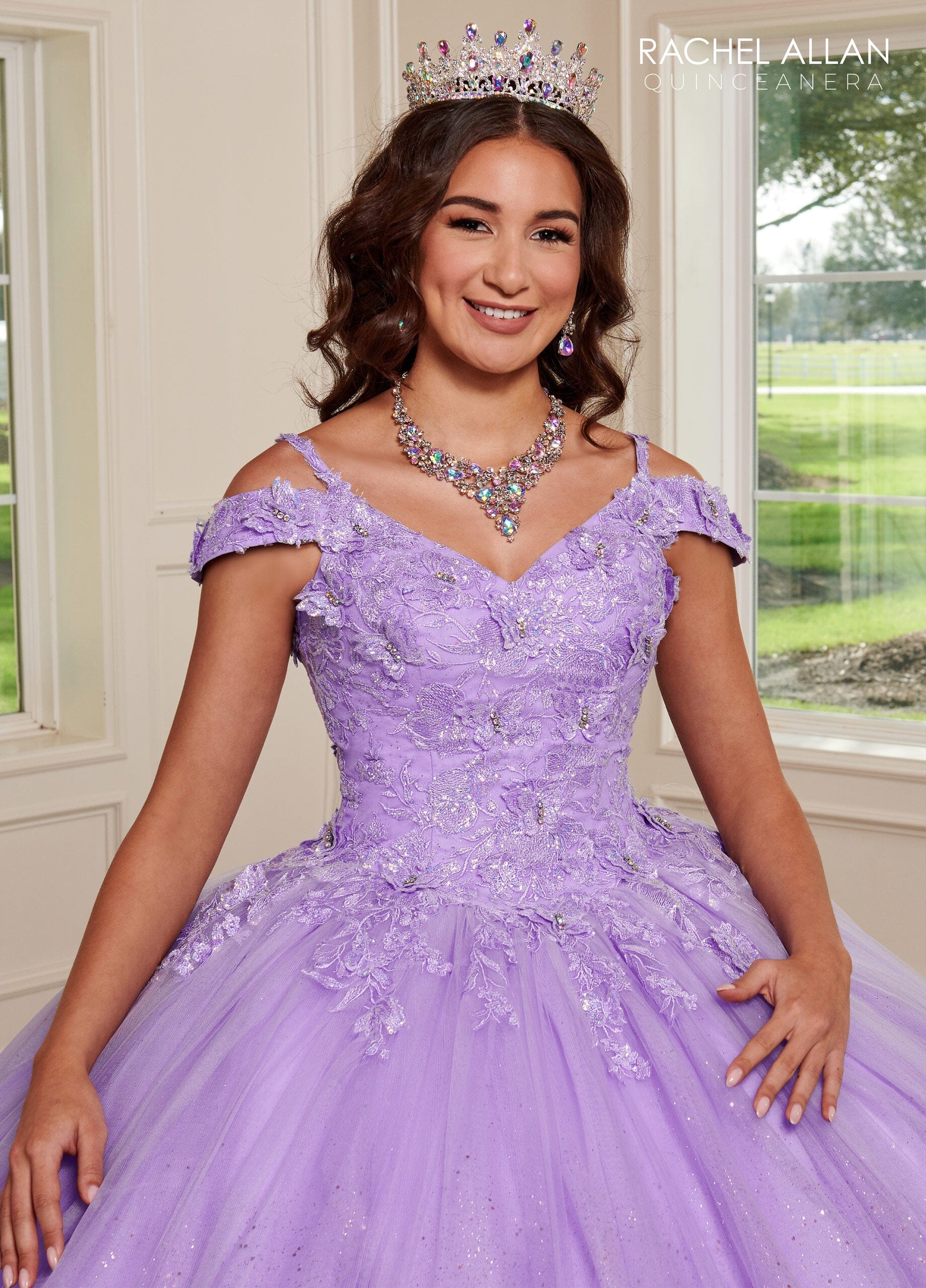 Cold Shoulder Quinceanera Dress by Rachel Allan RQ1126