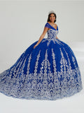 Abito da Quinceañera con Spalline Convertibili di Fiesta Gowns 56481