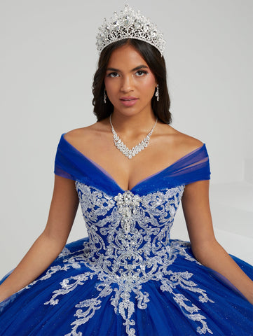 Quinceanera-Kleid mit wandelbaren Trägern von Fiesta Gowns 56481