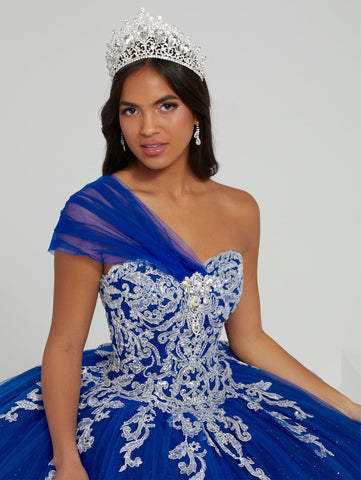 Quinceanera-Kleid mit wandelbaren Trägern von Fiesta Gowns 56481