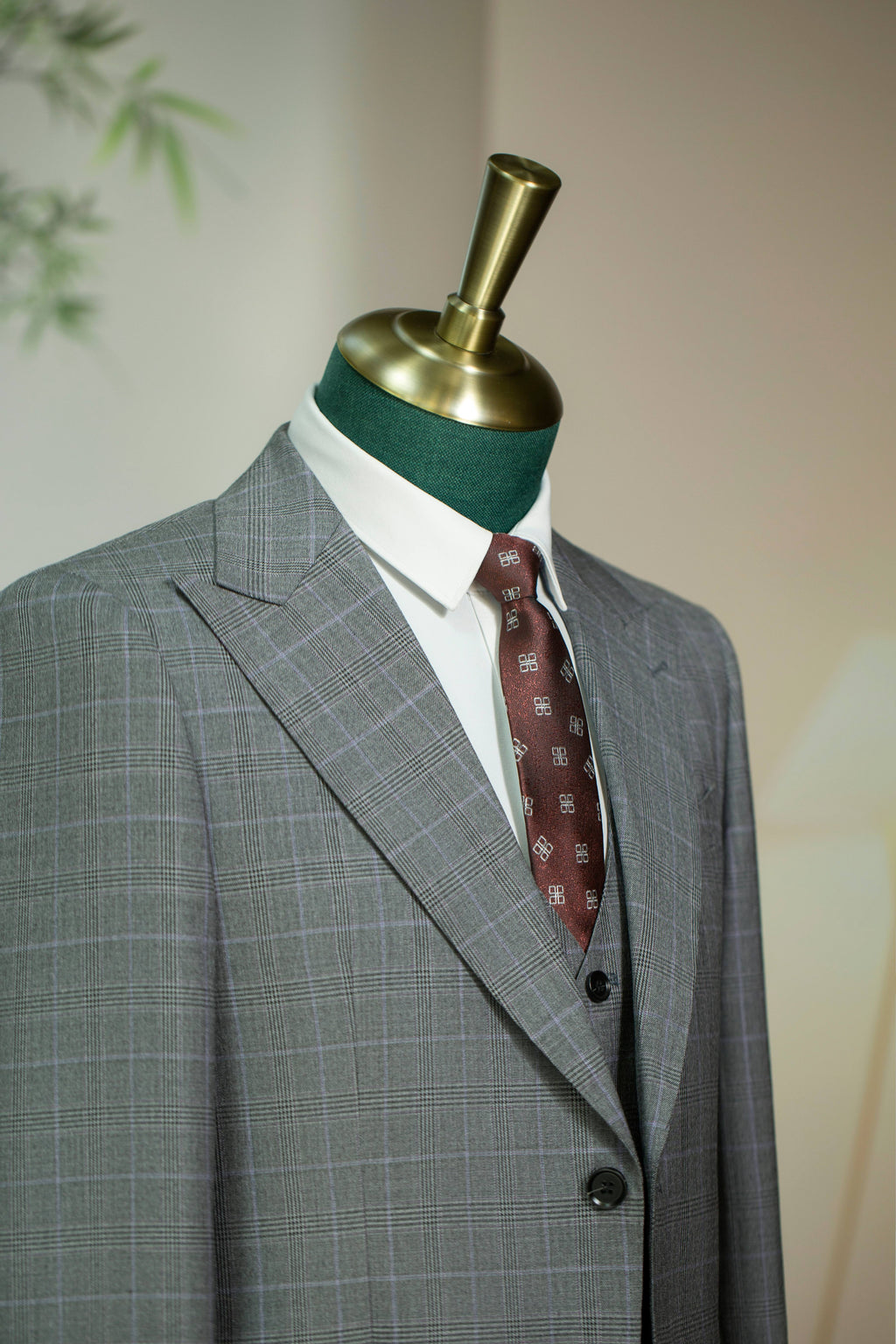 Diberon Men's Wedding Dress Business Formal Three-piece Slim Groomsman Groom Wedding Dress 921468