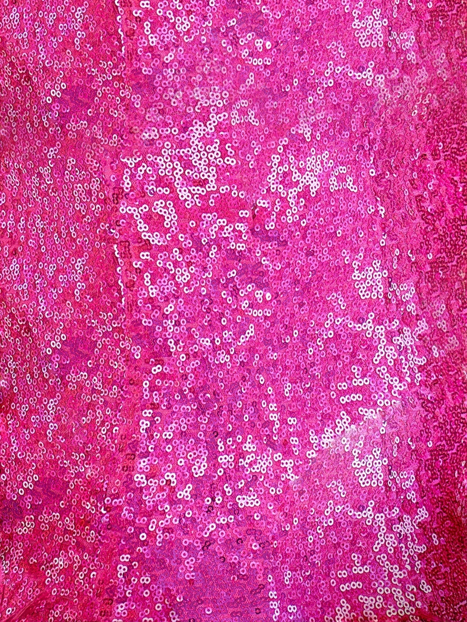 Vestido de Colheita Justo e Curto com Decote em V e Lantejoulas Cor-de-Rosa Vibrante