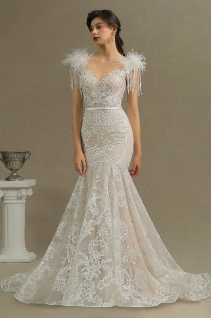 Designer Brautkleider Meerjungfrau | Spitzen Brautkleider online