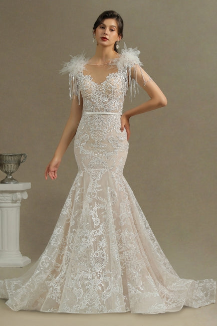 Designer Brautkleider Meerjungfrau | Spitzen Brautkleider online