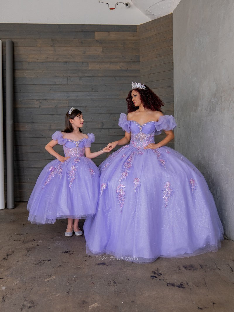 Vestido de baile com corpete ombro a ombro da marca Calla SCL30012