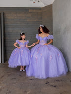 Vestido de baile com corpete ombro a ombro da marca Calla SCL30012