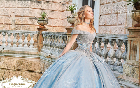 Schulterfreies Quinceanera-Kleid von Ragazza DV67-567