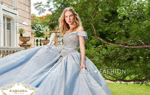 Schulterfreies Quinceanera-Kleid von Ragazza DV67-567