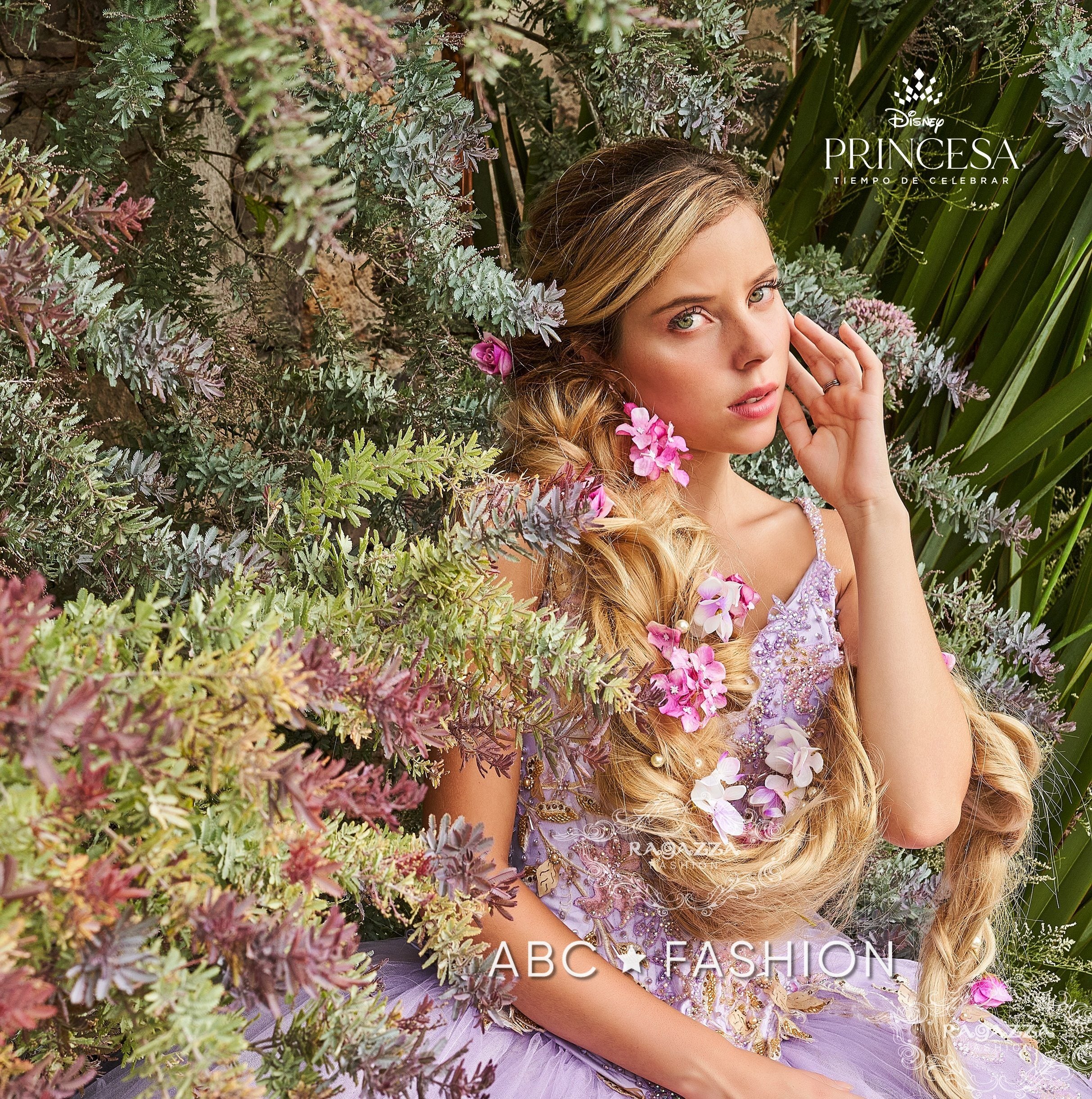 Beaded Lilac Quinceanera Dress by Ragazza D64-564