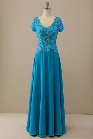 Kleid für die Brautmutter mit V-Ausschnitt, elegantes, würdevolles Kleid