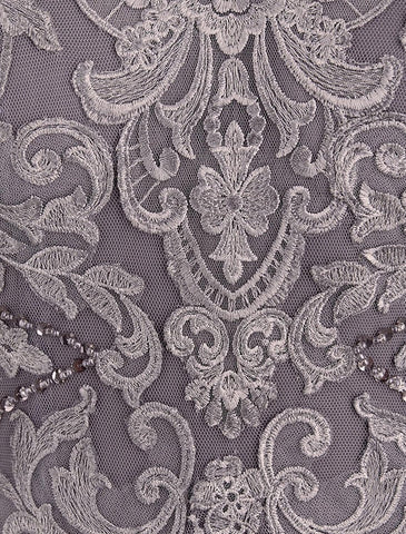 Kleid für die Mutter der Braut, Hochzeitsgast, elegant, Übergröße, hoch, niedrig, V-Ausschnitt, asymmetrisch, knöchellang, Chiffon, Spitze, halbe Ärmel mit Perlen
