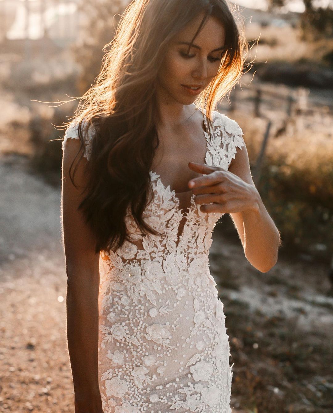 Elegantes langes Meerjungfrau-Sweetheart-Tüll-Spitzen rückenfreies Brautkleid