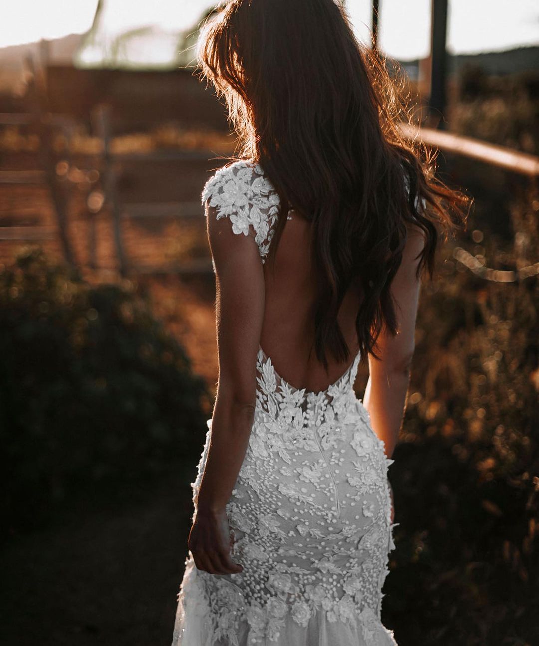 Elegantes langes Meerjungfrau-Sweetheart-Tüll-Spitzen rückenfreies Brautkleid