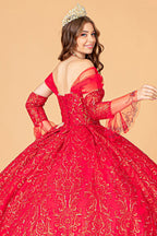 Embellished Off Shoulder Ball Gown by Elizabeth K GL3073
