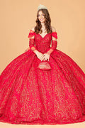 Verziertes schulterfreies Ballkleid von Elizabeth K GL3073