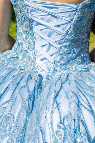 Verziertes ärmelloses Ballkleid von Cinderella Couture 8110J