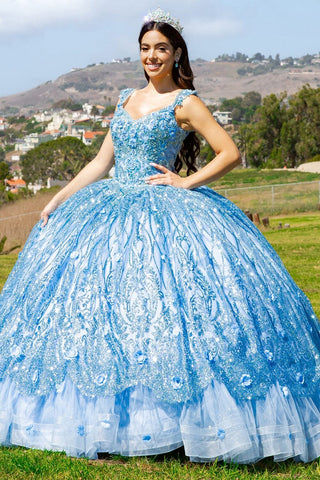Verziertes ärmelloses Ballkleid von Cinderella Couture 8110J