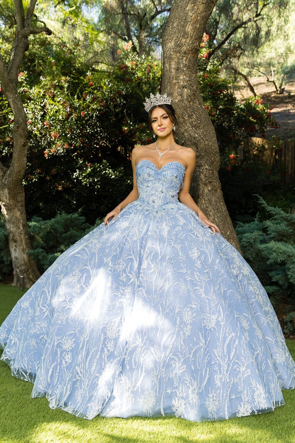 Embellished Strapless Ball Gown by Cinderella Couture 8071J