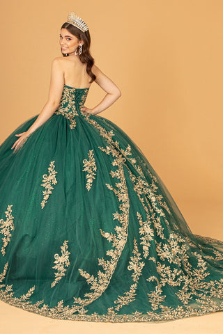 Ballkleid mit besticktem Cape von Elizabeth K GL3016