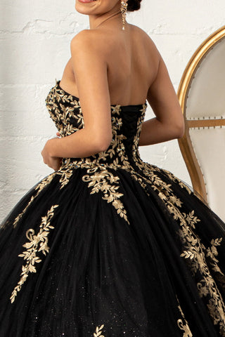 Ballkleid mit besticktem Cape von Elizabeth K GL3016