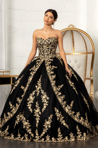 Ballkleid mit besticktem Cape von Elizabeth K GL3016