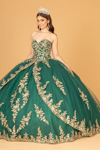 Ballkleid mit besticktem Cape von Elizabeth K GL3016
