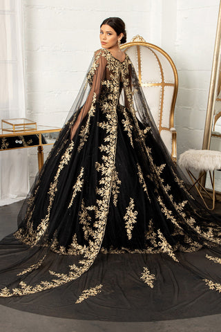 Ballkleid mit besticktem Cape von Elizabeth K GL3016