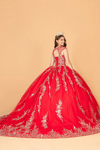 Ballkleid mit besticktem Cape von Elizabeth K GL3076