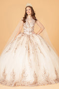 Ballkleid mit besticktem Cape von Elizabeth K GL3076